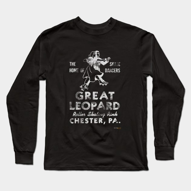 The Great Leopard Roller Skating Rink! Long Sleeve T-Shirt by Retro302